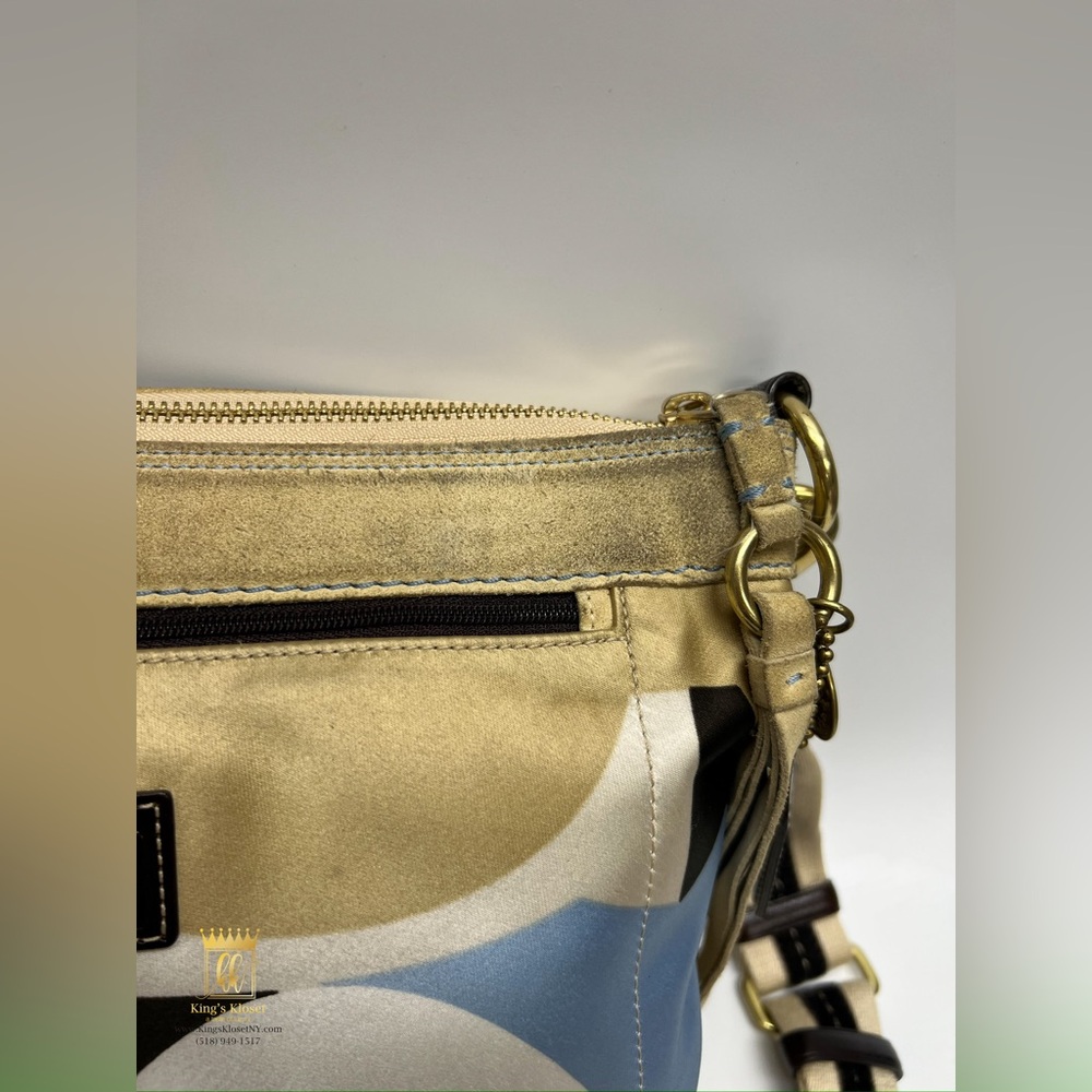 Vintage Coach scarf print crossbody bag - Picture 14 of 15